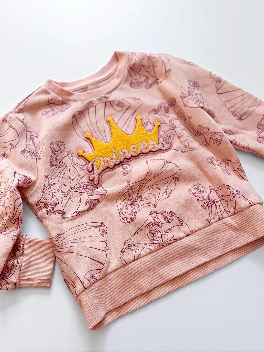 Disney Princess Graphic Pink Sweatshirt